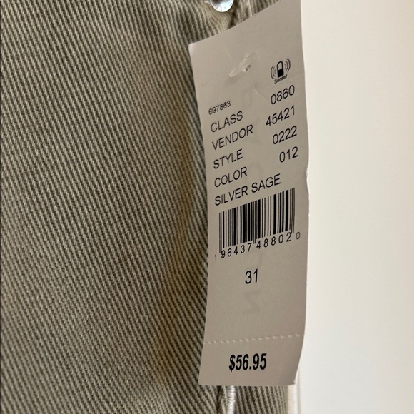 NWT PacSun Sage Green 100% Cotton Boyfriend Jeans | Size 31 | Olive Denim - Picture 2 of 11